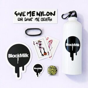 Black Milk Sharkie Promo Bundle BMC Collectible Water Bottle Stickers Bracelet